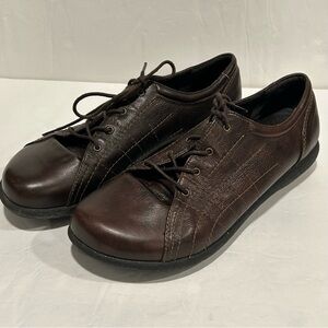 DANSKO Leather Gretchen Oxford Lace Up Brown Shoes Comfort Sz 42 (US 11.5)